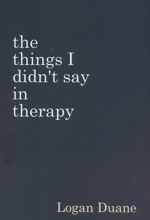 The things I didn't say in therapy