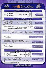 فلش کارت جیبی فرمول های فیزیک 10 تجربی