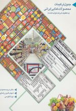 کتاب جدول ترکیبات محصولات غذایی ایرانی