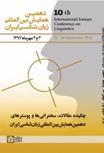 چکیده مقالات، سخنرانی‌ها و پوسترهای دهمین همایش بین‌المللی زبان‌شناسی ایران