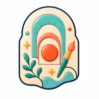 استیکر هنری و مینیمال