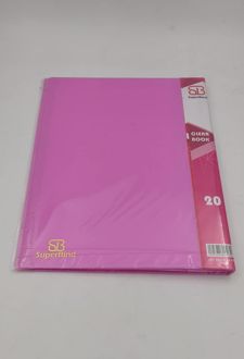 کلربوک 20 برگ A4 سوپربایند (صورتی)