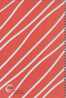 دفتر 100 برگ جلد مقوایی سیمی کلاسیک (میم) قرمز