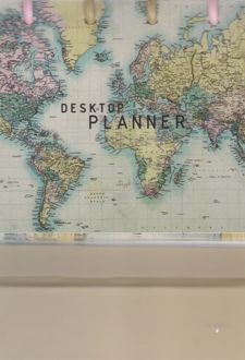 پلنر هفتگی دکمه ای دسکتاپ (آبرنگ) نقشه