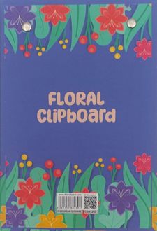 تخته شاسی B6 همراه با کاغذ میکرو - (گل آبی پررنگ)