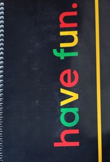 دفتر ۶۰ برگ چهار‌خط فنری (گل یا پوچ) - مشکی