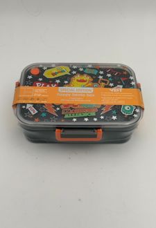 ظرف‌غذا تک طبقه 1200 میل مستطیل سه‌خانه فانتزی وست - (تمساح)