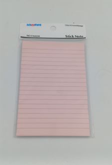 پست ایت 50 برگ 152*101 خطدار پاستلی اسکول فنز - (چند رنگ)