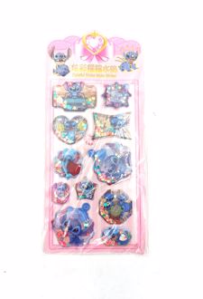 استیکر آکواریومی مستطیل (فانتزی) - استیچ / صورتی بنفش