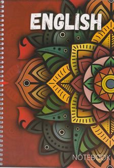 دفتر 50 برگ فنری سه‌خط جلد گلاسه (طرفه) - گل