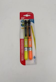 بلیستر 2عددی هایلایتر فشاری فلورسنتی (MP) - نارنجی و زرد