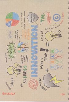 دفتر 160 برگ B5 سیمی جلد کرافت میکرو (innovation)