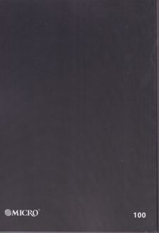 دفتر 100 برگ وزیری ته چسب طرح الوان میکرو (مشکی)