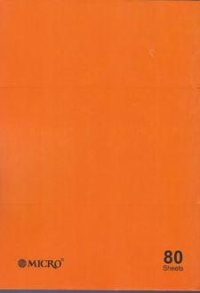 دفتر80 برگ وزیری ته چسب میکرو طرح الوان (نارنجی)
