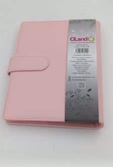 پلنر کلاسوری 6 حلقه‌فلزی 100 برگ A5 فیوژن (الند) گلبهی