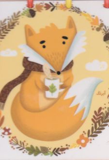 مینی نوت دکمه ای سری تصویرسازی (آبرنگ) حیوانات