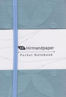 دفتر یادداشت 10*7 کش‌دار جلد سخت بی‌خط (هیرمند) - آبی