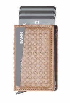 جاکارتی چرم ایتالیایی KANGOO - PEPIT Decor wallet (پولاریس) - بژ