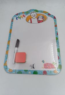 تخته وایت‌برد همراه با ماژیک و تخته‌پاک‌کن بابابام (قندون)