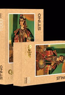 پازل شیشه‌ای استینو 1000 تکه طرح قاجار (کد 31102)