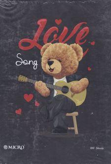 دفتر کلاسوری 26 حلقه 100 برگ قفل پلاستیک میکرو سری جور (تدی مشکی)