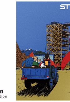 پازل شیشه‌ای استینو 1000 تکه طرح تن تن (کد 19105)