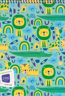 دفتر نقاشی خشتی سیم از بالا (هیرمند) -شیر-تمساح