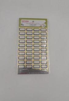 بلیستر 4 عددی لیبل اسم دور آبی 2*1 (لانگو)