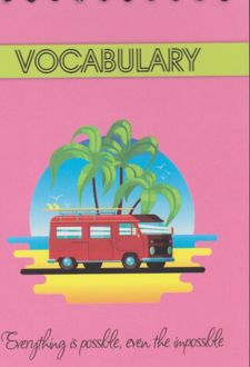 دفترچه لغت فاتزی A6سیم از بالا صورتی (بهمن آرا)