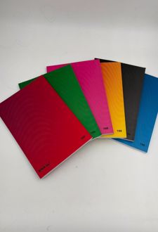 دفتر 100 برگ وزیری ته چسب طرح الوان میکرو (مشکی)