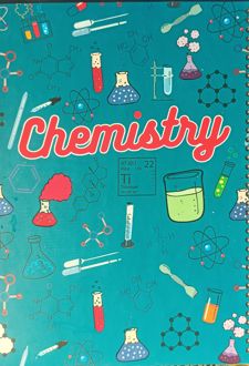 دفتر 150 برگ رحلی سیمی جلد‌سخت موضوعی (پودل) Chemistry