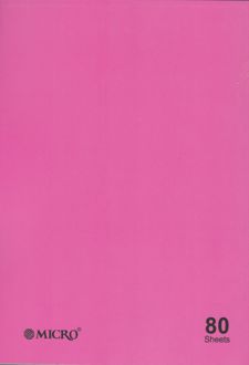 دفتر80 برگ وزیری ته چسب میکرو طرح الوان (صورتی)