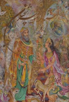 آثار استاد محمود فرشچیان : ترنم طبیعت (رحلی)