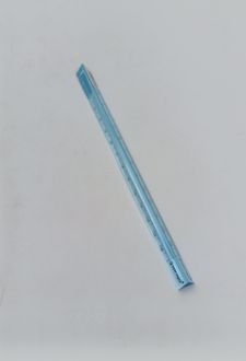 خط‌کش شفاف‌رنگی 15CM مثلثی (لانگو) آبی