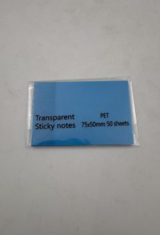 استیک‌نوت 50 عددی pvc شفاف (آبی)