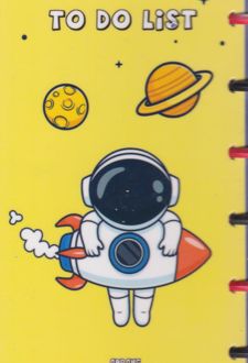 To Do List فضانورد دکمه ای (آبرنگ)