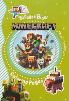 دفتر رنگ‌آمیزی کودکان A4 استیکردار ماینکرفت (هیرمند)
