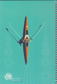 دفتر 100 برگ جلد مقوایی سیمی فانتزی (میم) قایق