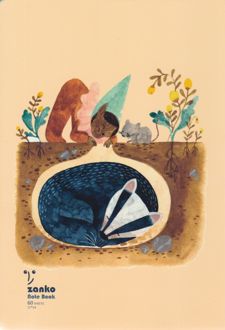 دفتر 60 برگ تک‌خط ته چسب جلد گلاسه طرح کلاسیک (زانکو)