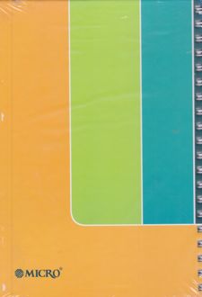 دفتر100 برگ B5سیمی کشدار طرح دارکلاسیک میکرو (نارنجی)