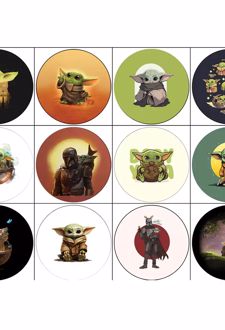 پیکسل 12 عددی سنجاقی طرح بیبی‌یودا (پژانو)