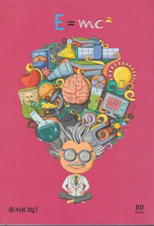 دفتر 80 برگ وزیری ته چسب میکرو (صورتی)