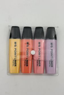 هایلایتر 4 رنگ پاستلی کیفی (MG)