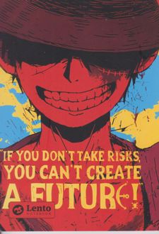 دفتر هنر انیمه پوستر دار سایز A6 (لنتو) قرمز