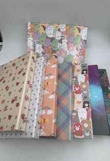 دفترکلاسوری 26 حلقه 100 برگ قفل فلزجلدسخت برگ سری راندو (خرسی)