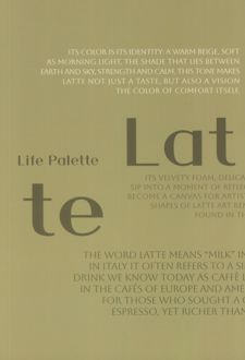 دفتر یادداشت بی خط LIFE PALETTE (طرح LATTE،کد 473)
