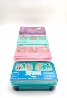 ظرف‌غذا تک طبقه 400 میل مستطیل سه‌خانه فانتزی وست - (بنفش صورتی)