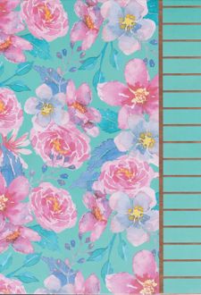 کلاسور 100 برگ 26 حلقه قفل پلاستیکی گل (فطرس) - سبز