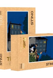 پازل شیشه‌ای استینو 1000 تکه طرح تن تن (کد 19112)