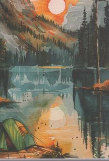 دفترچه یادداشت کوچک سیمی خشتی-منظره (بهمن آرا)